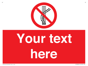 Custom prohibition Do not leave the tow track